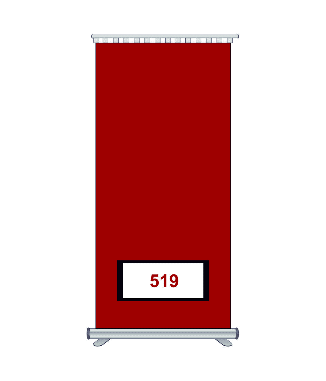 Avery Dennison 519 Kesim Folyosu-Matt Red