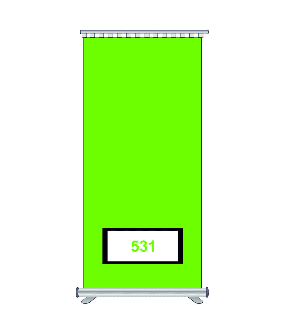 Avery Dennison 531 Kesim Folyosu-Gloss Lime
