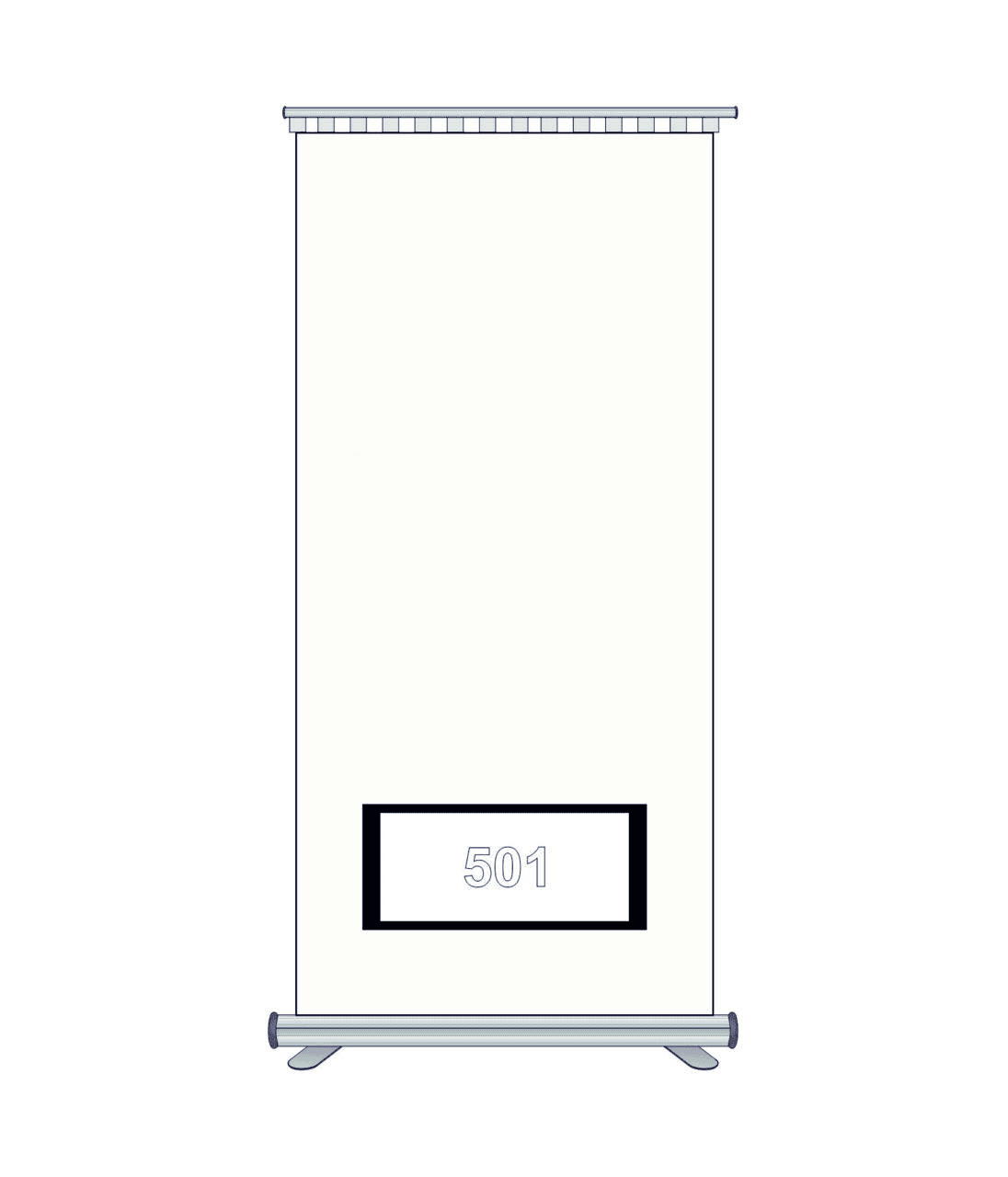Avery Dennison 501 Kesim Folyosu-Matt White
