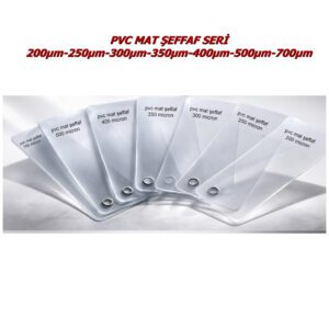 Pvc mat şeffaf 200 mic tabaka