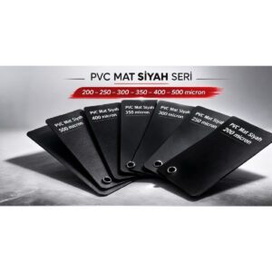PVC Mat Siyah 200 mic Tabaka