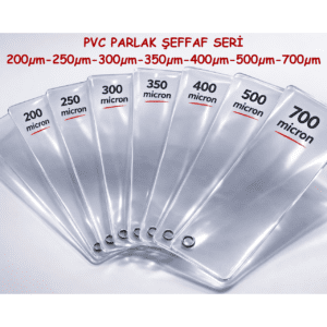 PVC Parlak Şeffaf 200 mic Tabaka