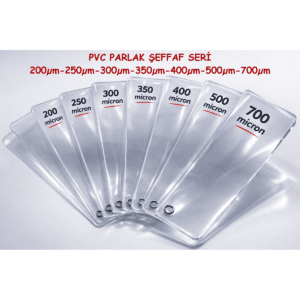 PVC Parlak Şeffaf 250 mic Tabaka