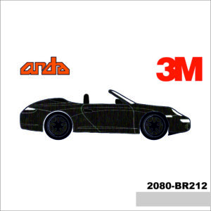 3m araç kaplama folyosu 2080-br212 brushed black metalik