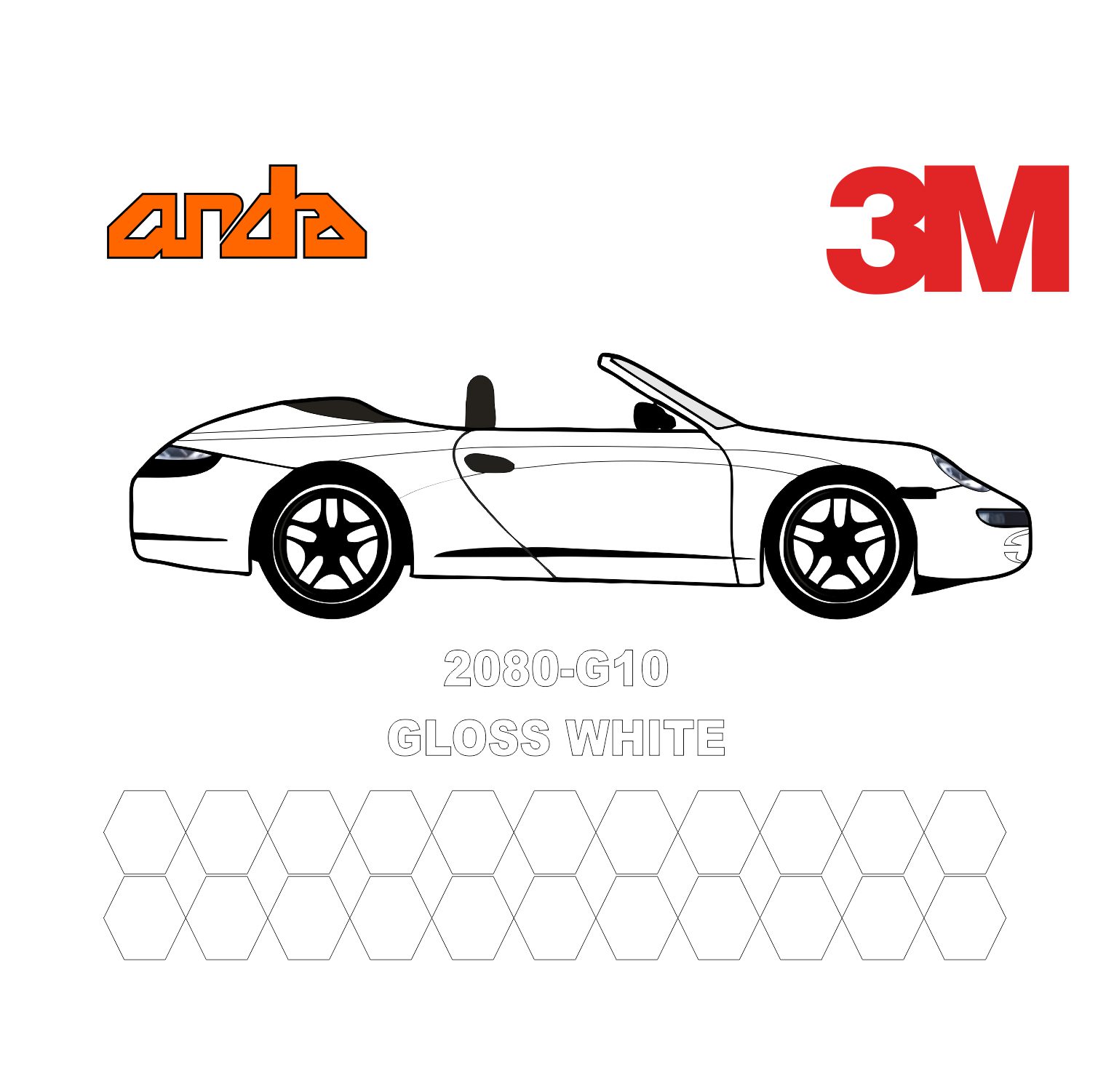 3M 2080 G10 White Ardadanal
