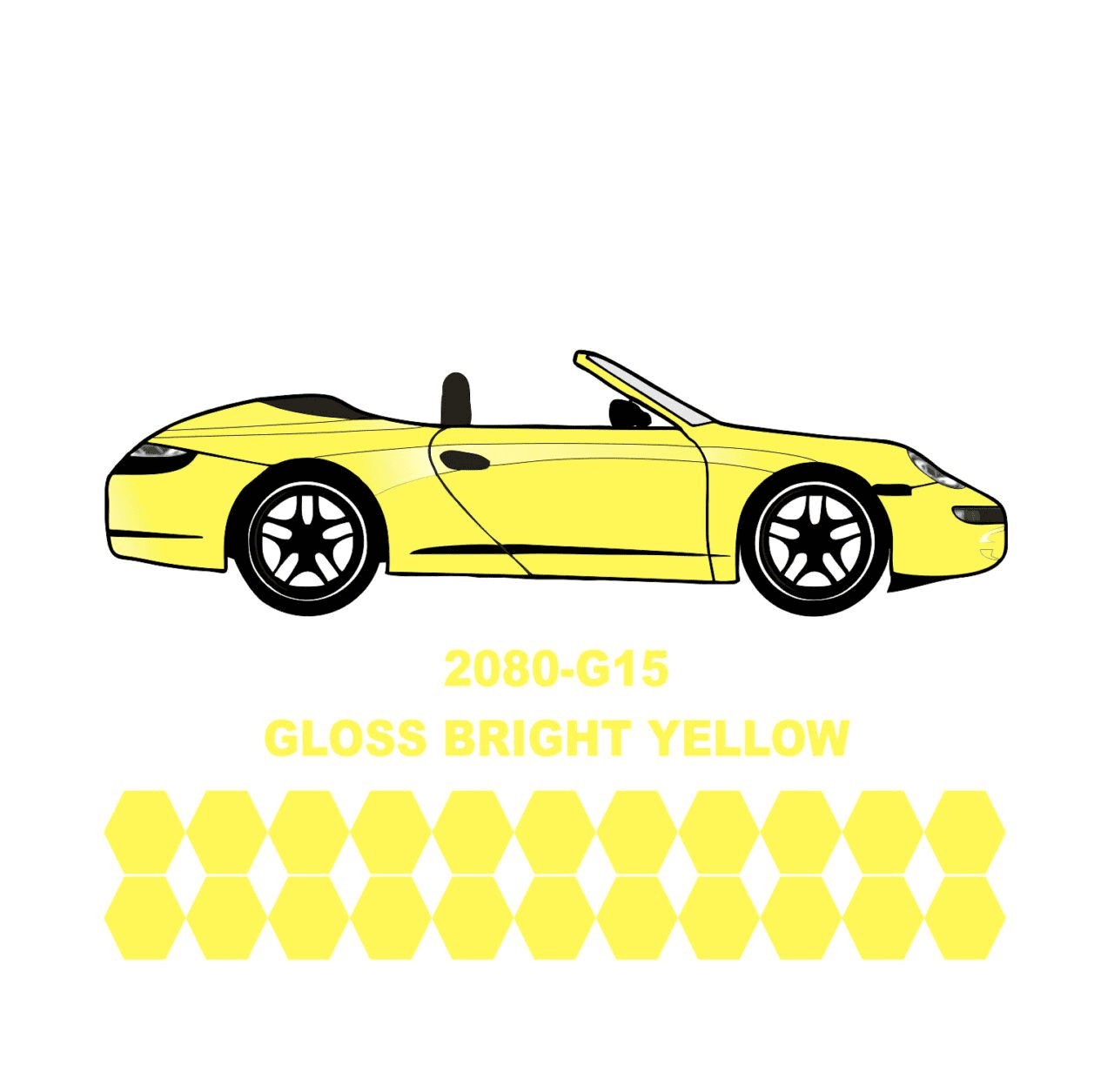 3M Araç Kaplama Folyosu 2080-G15 Bright Yellow