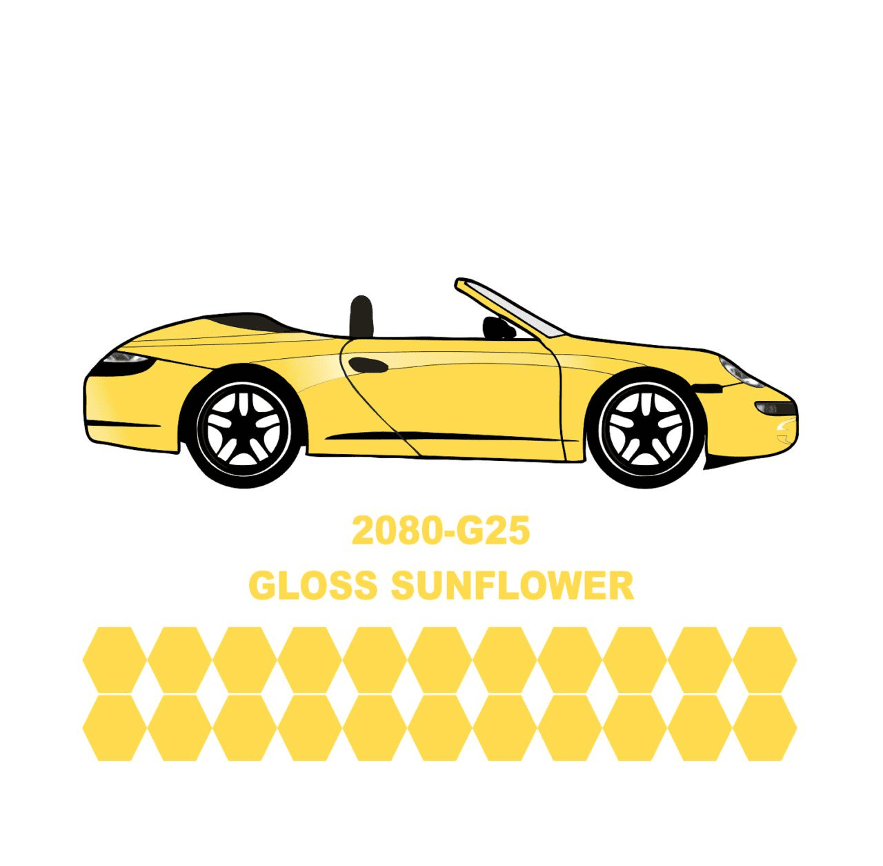 3M Araç Kaplama Folyosu 2080-G25 Sunflower