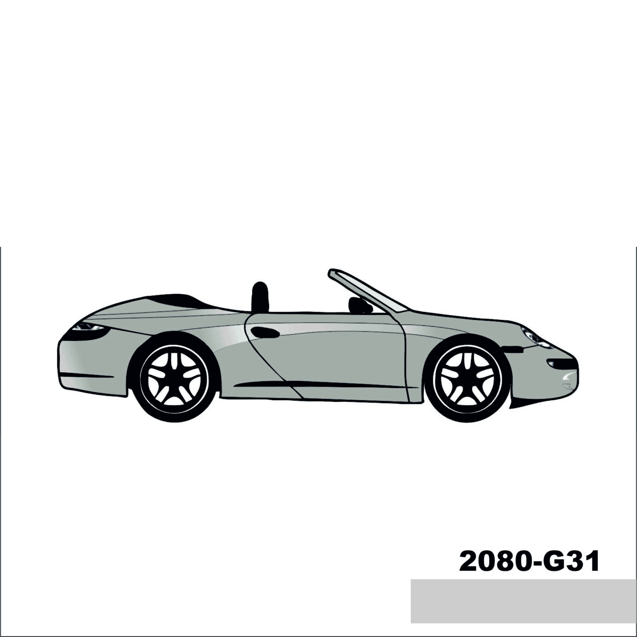 3M Araç Kaplama Folyosu 2080-G31 Parlak Storm Gray