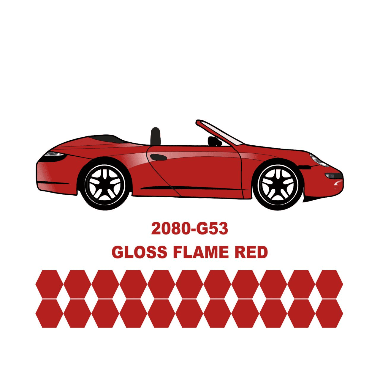 3M Araç Kaplama Folyosu 2080-G53 Flame Red