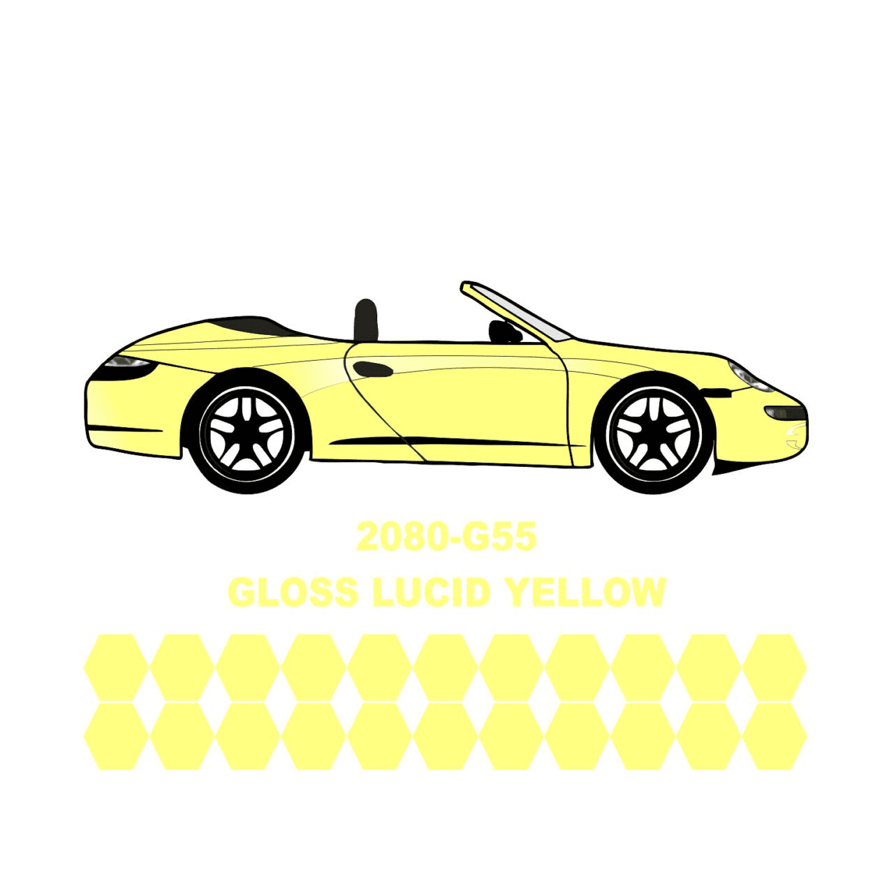 3M Araç Kaplama Folyosu 2080-G55 Lucid Yellow