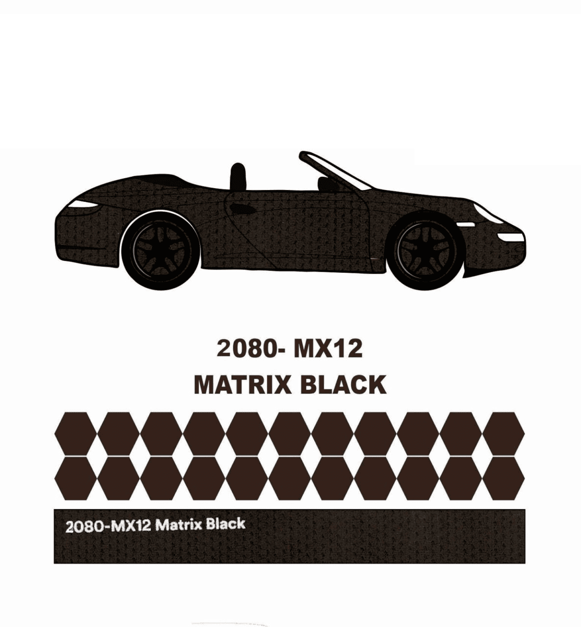 3M Araç Kaplama Folyosu 2080-MX12 Matrix Black