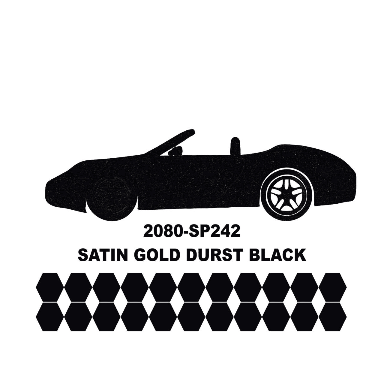 3M Araç Kaplama Folyosu 2080-SP242 Gold Dust Black