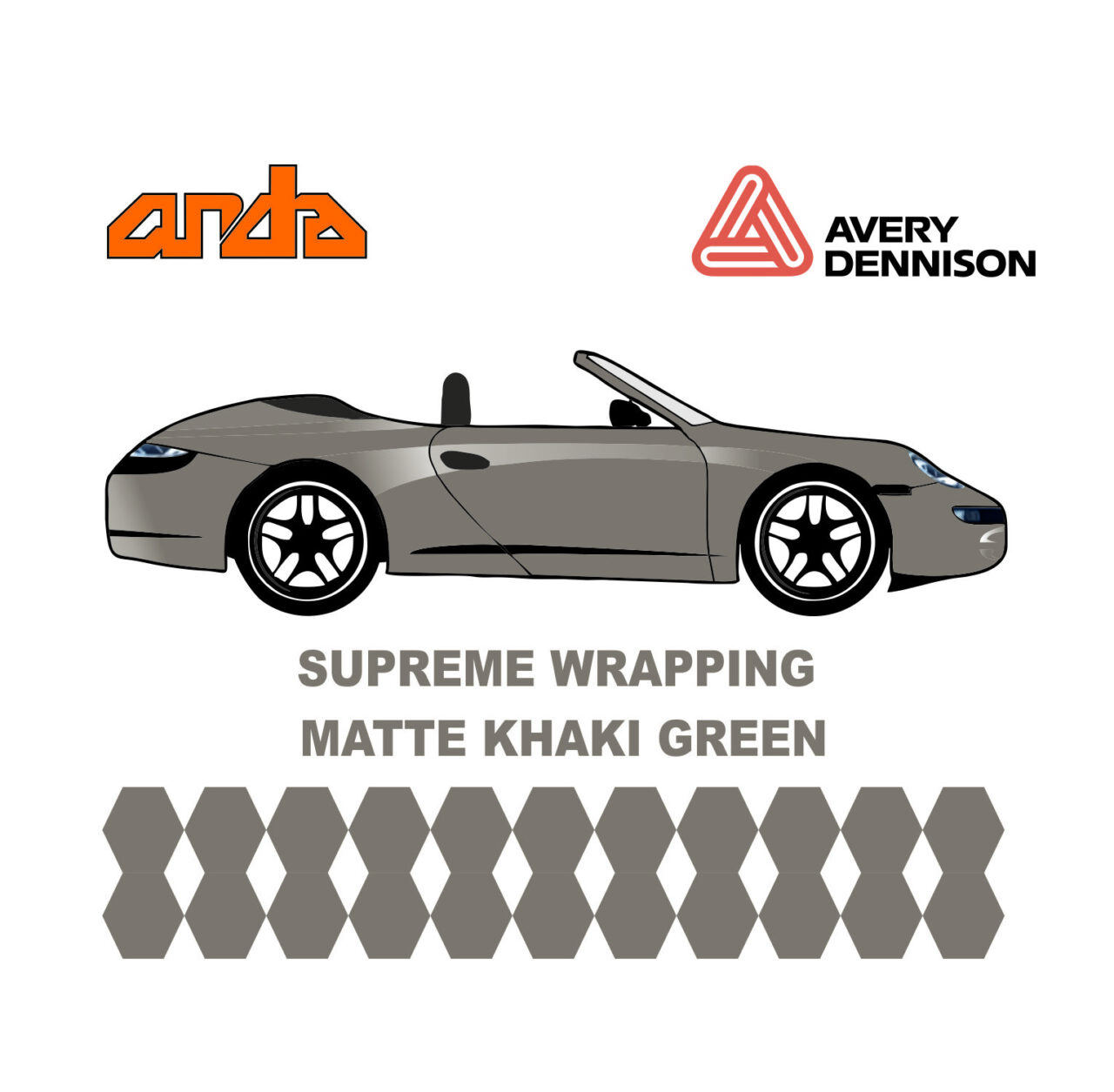 supreme wrapping matte khaki green Supreme wrapping matte khaki green