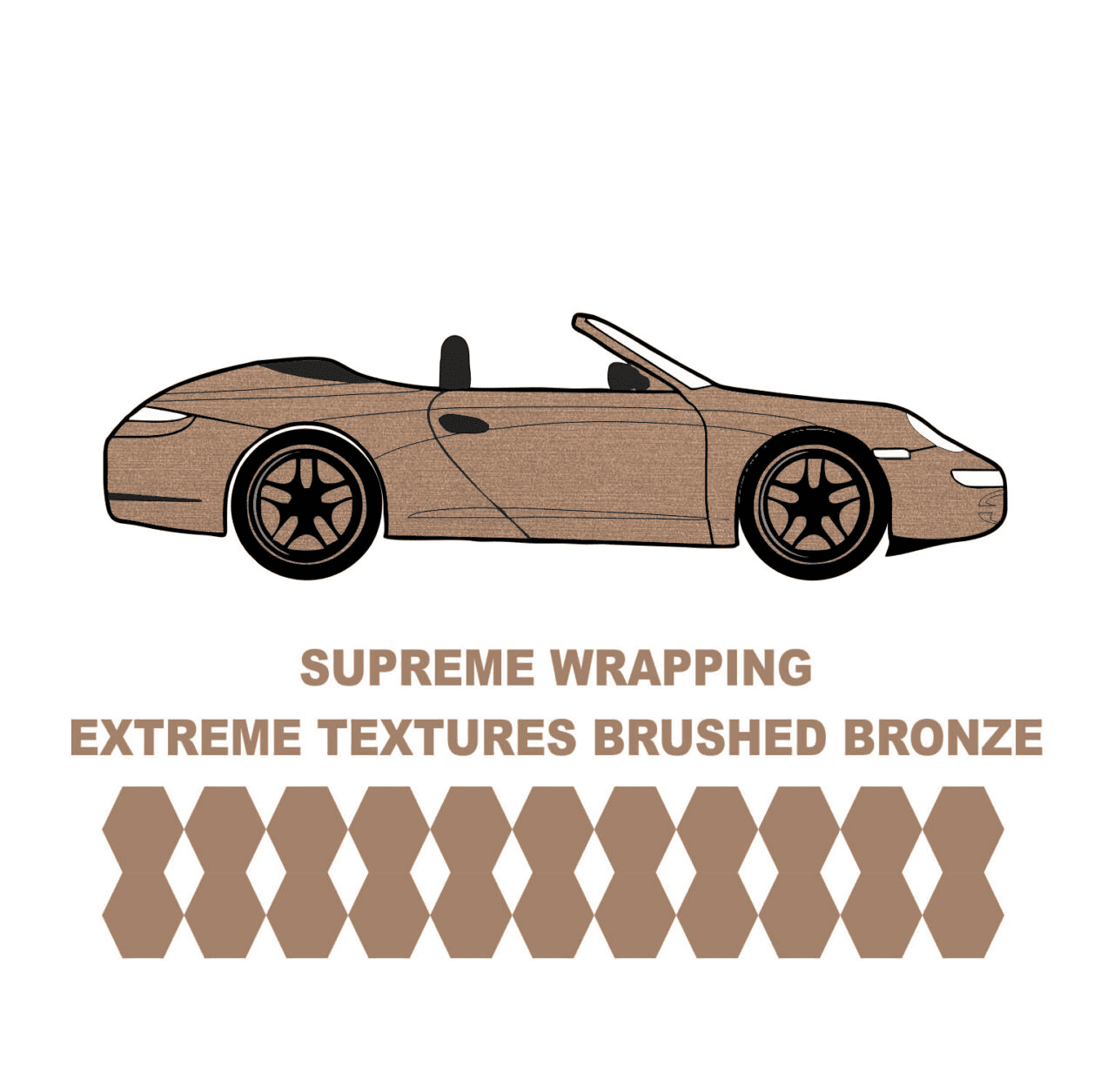 Avery Dennison-Araç Kaplama Folyosu SWF  Extreme Textures Brushed Bronze