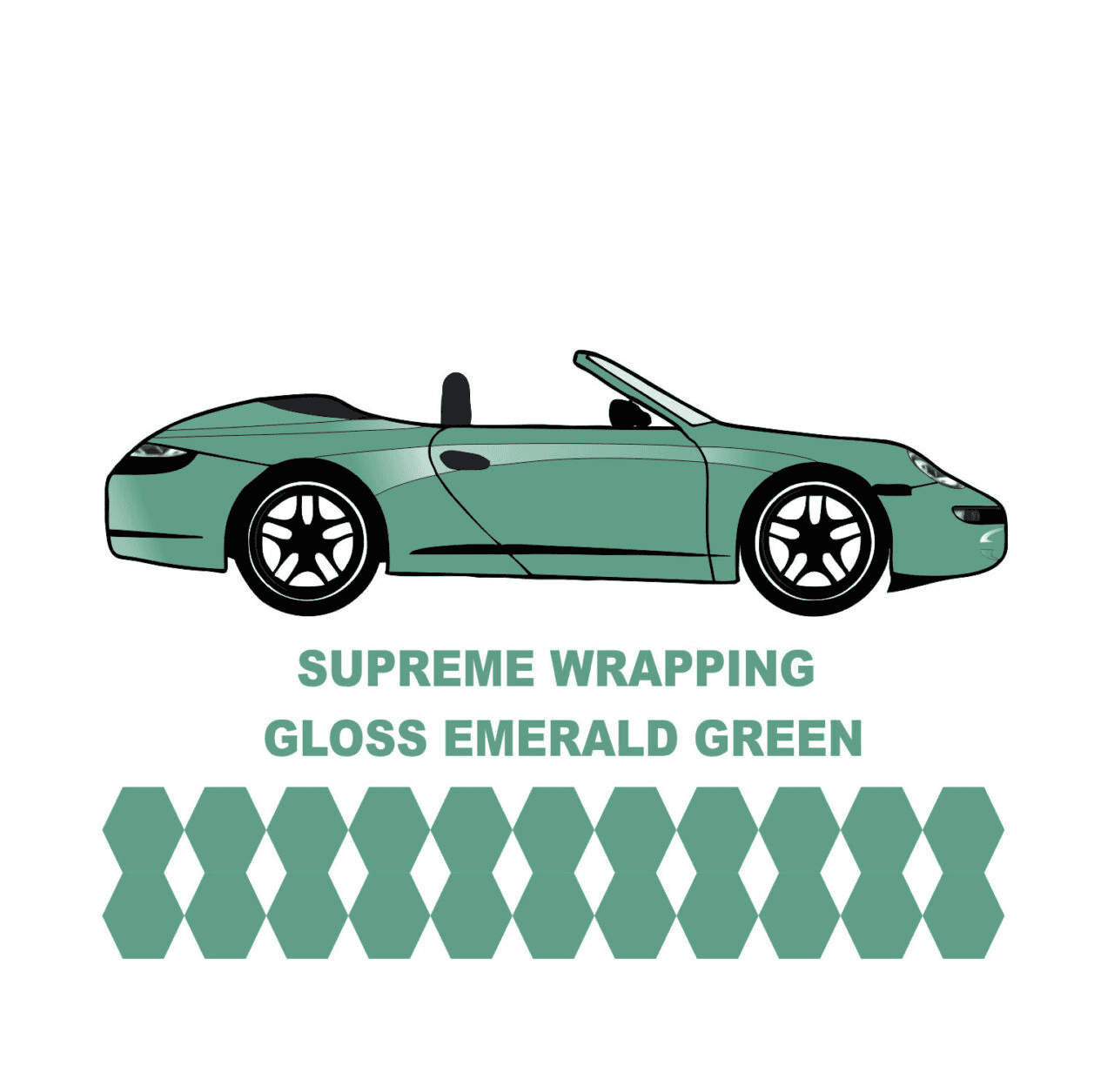 Avery Dennison-Araç Kaplama Folyosu SWF Gloss Emerald Green