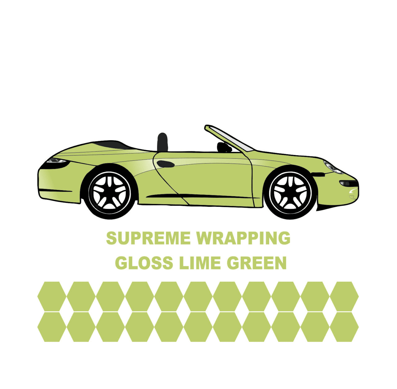 Avery Dennison-Araç Kaplama Folyosu  SWF Gloss Lime Green