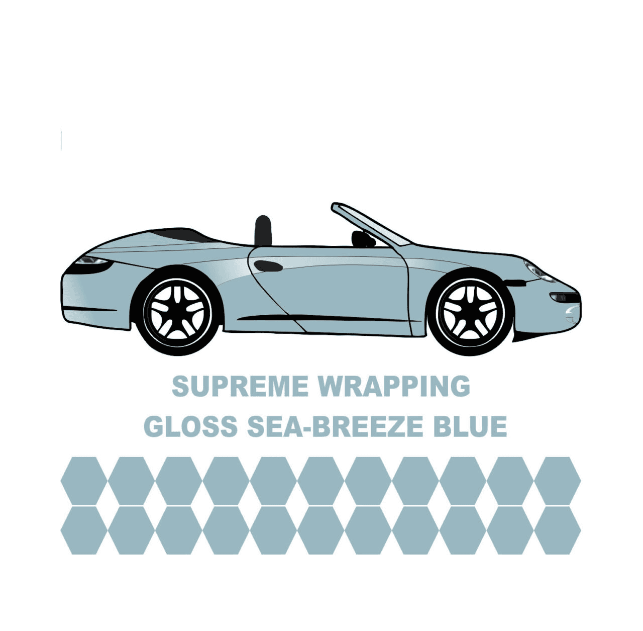 Avery Dennison-Araç Kaplama Folyosu SWF Gloss See Breeze blue