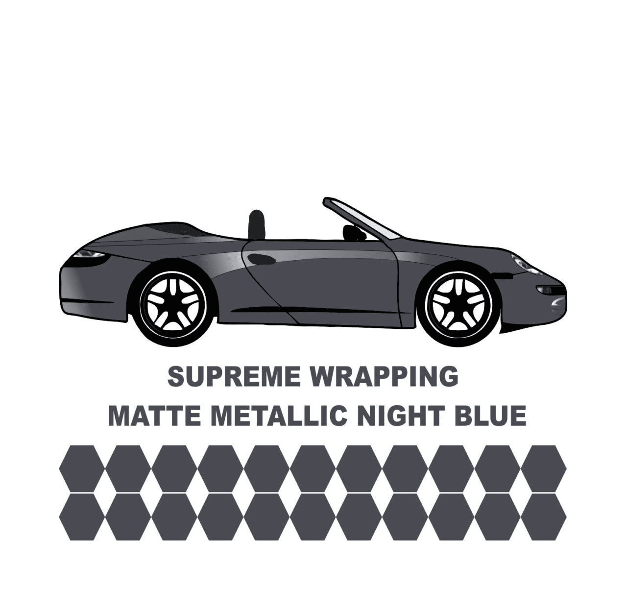 Avery Dennison-Araç Kaplama Folyosu SWF Matte Metallic Night Blue