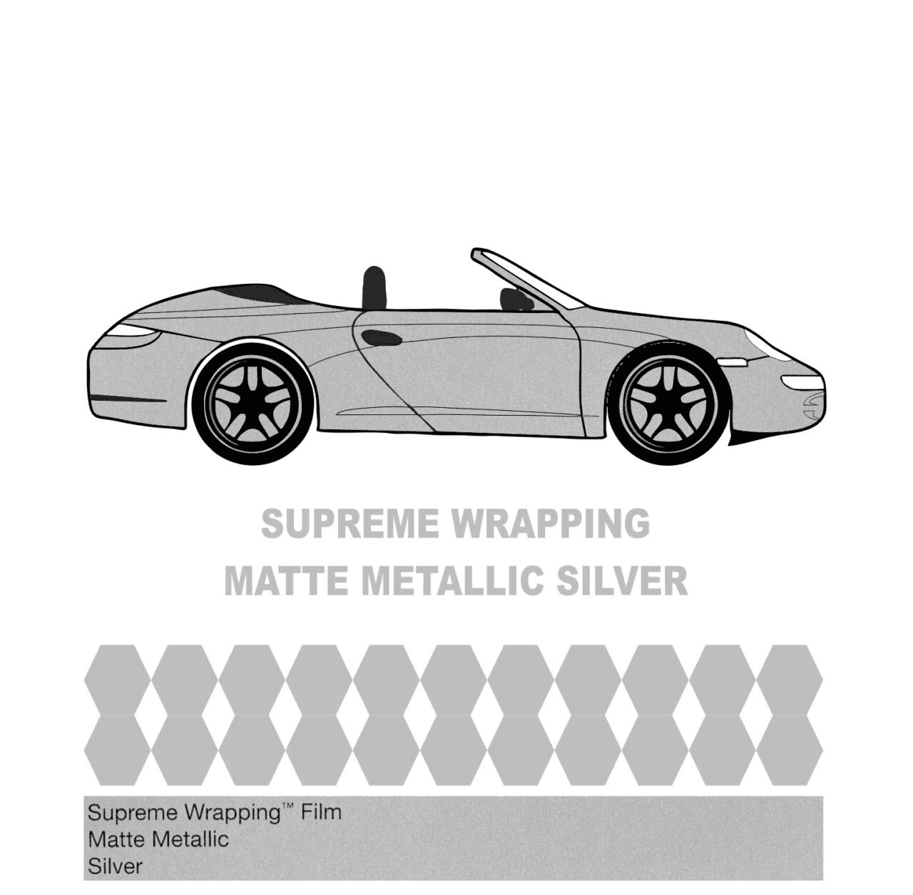 Avery Dennison-Araç Kaplama Folyosu SWF Matte Metallic Silver