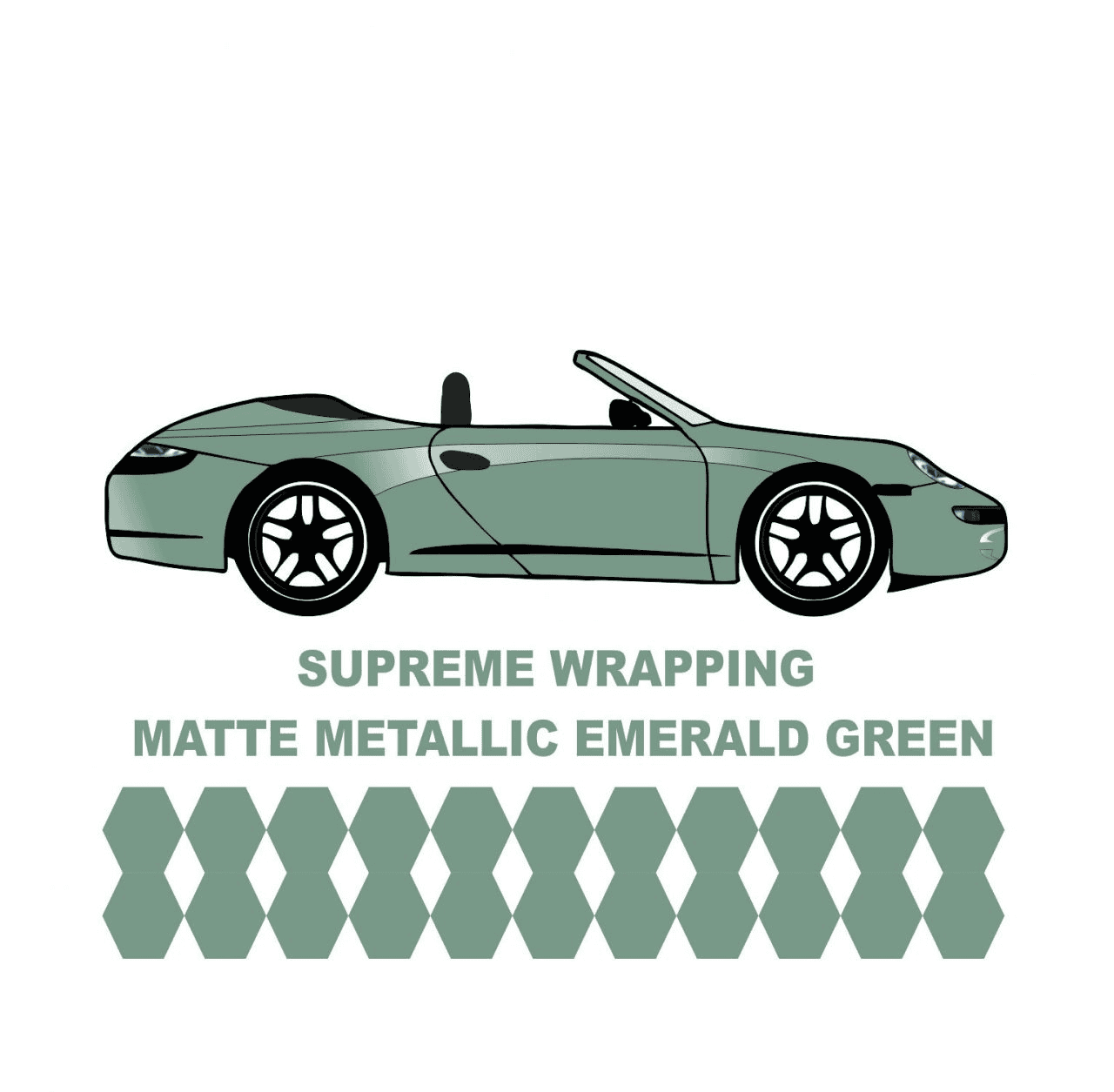 Avery Dennison-Araç Kaplama Folyosu SWF Matte Metallic Emerald Green