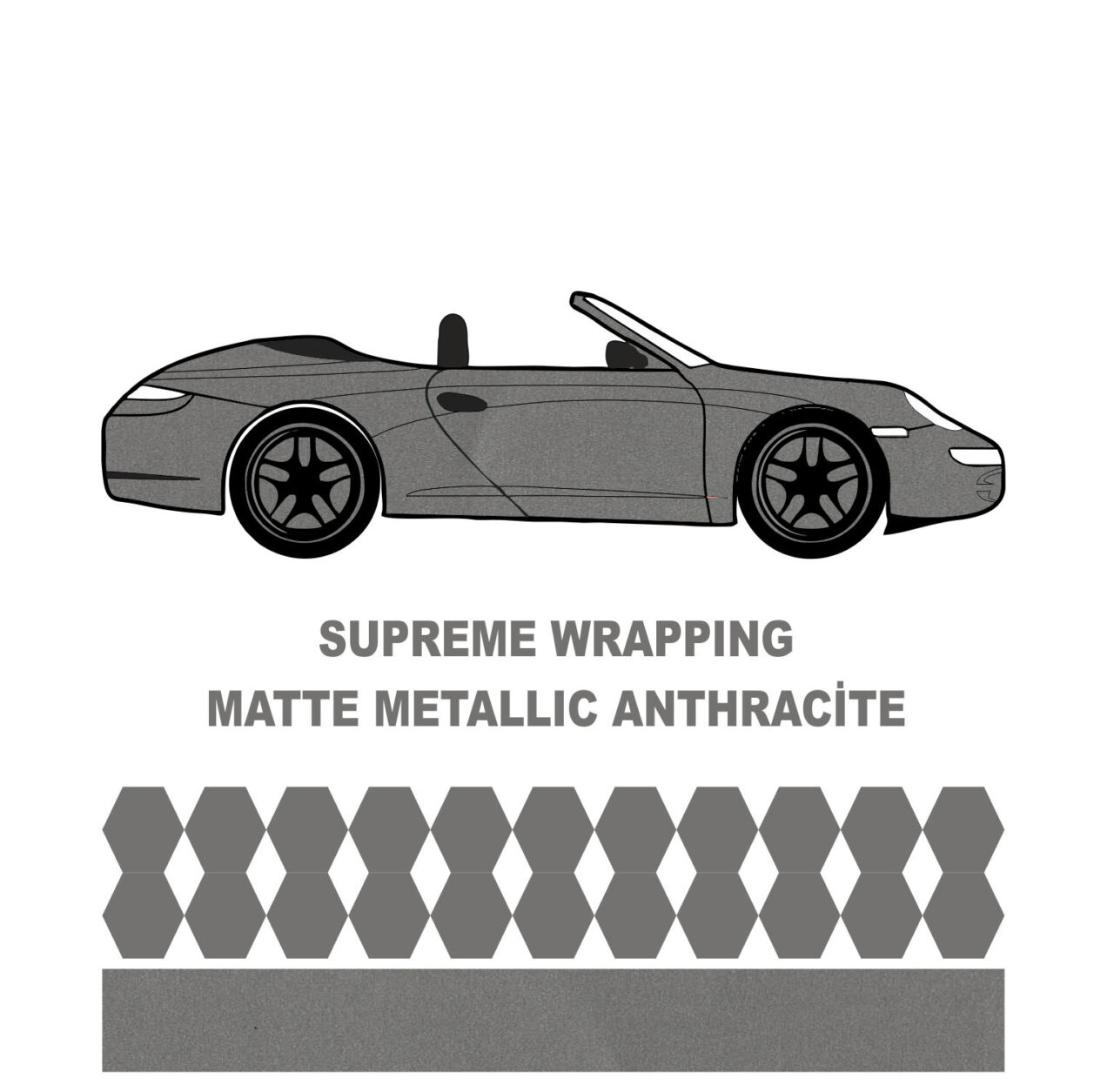 Avery Dennison-Araç Kaplama Folyosu SWF Matte Metallic Antracite