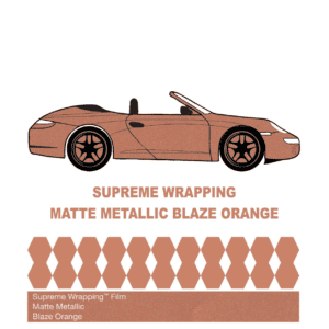 Avery dennison-araç kaplama folyosu swf matte metallic blaze orange