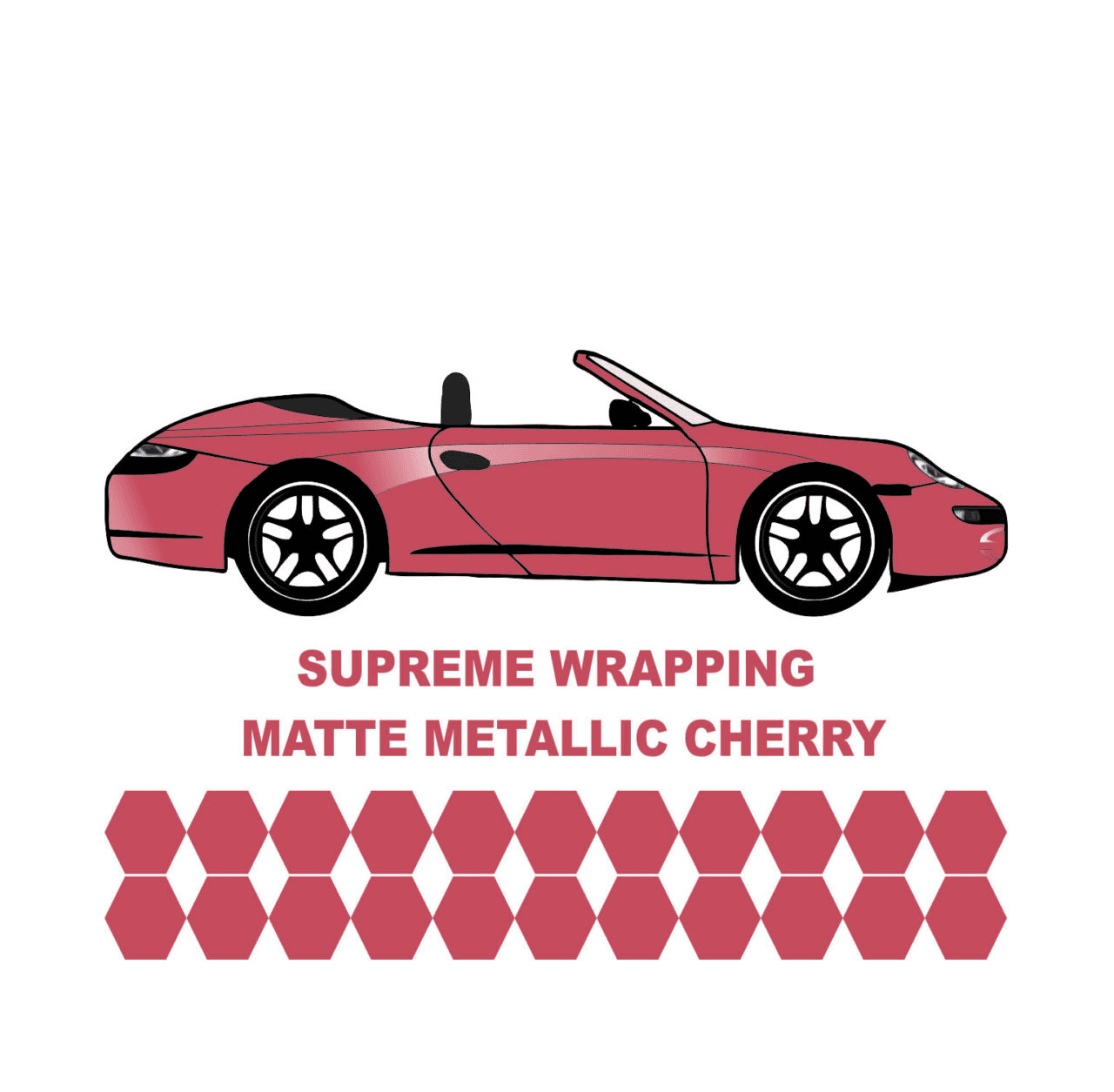 Avery Dennison- Araç Kaplama Folyosu SWF Matte Metallic Cherry
