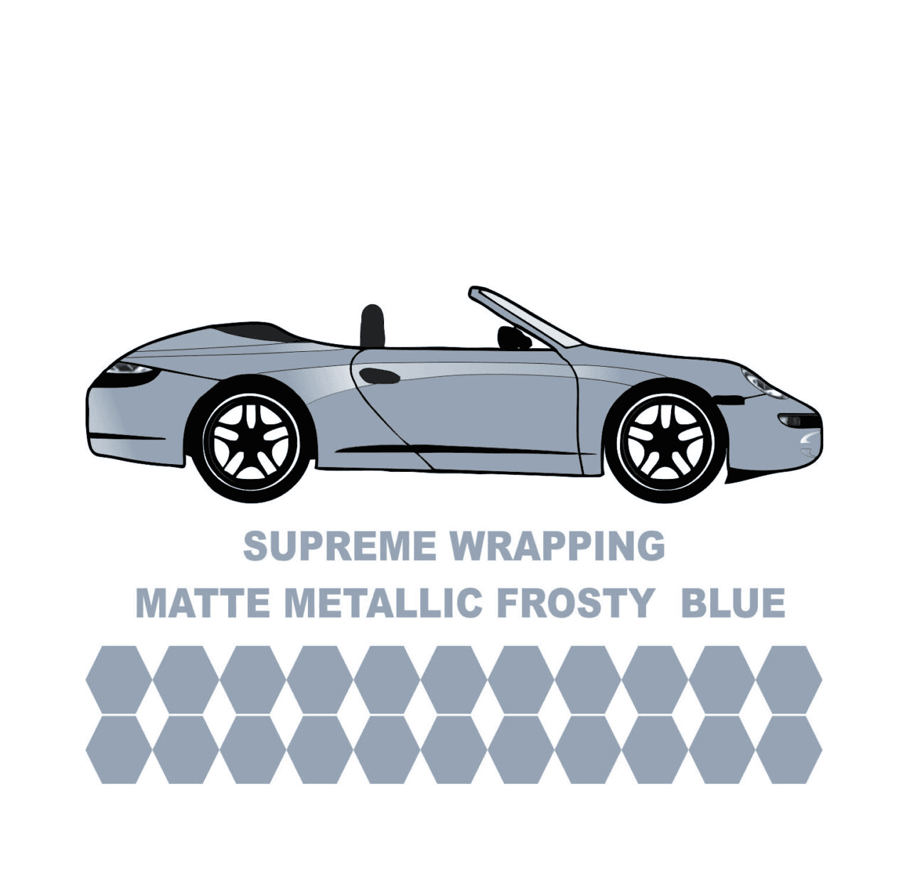Avery Dennison- Araç Kaplama Folyosu SWF Matte Metallic Frosty Blue
