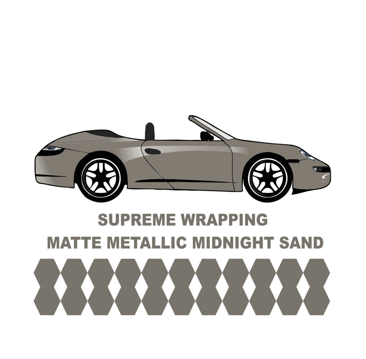 Avery Dennison-Araç Kaplama Folyosu SWF Matte Metallic Midnight Sand