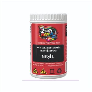 Ezgi su bazlı tekstil boyası – yeşil renk (koyu zemin )