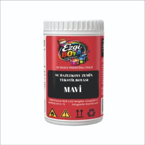Ezgi su bazlı tekstil boyası - mavi renk (koyu zemin )