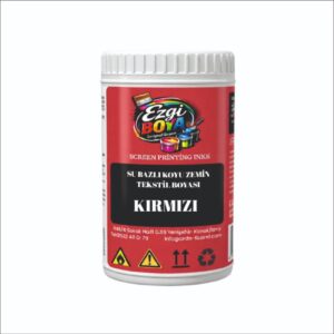 Ezgi su bazlı tekstil boyası kırmızı – serigrafi baskı