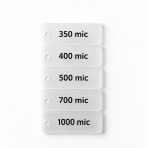 350 mic pp mat şeffaf tabaka