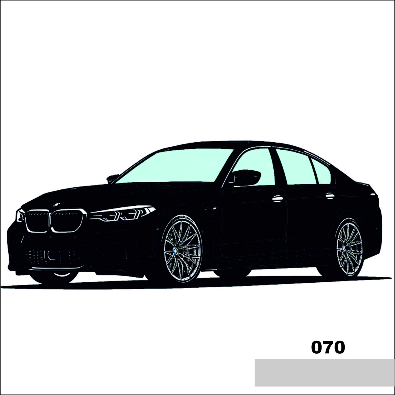 ORACAL® 970RA Premium 970-070 Super Matt Black Araç Kaplama Folyosu